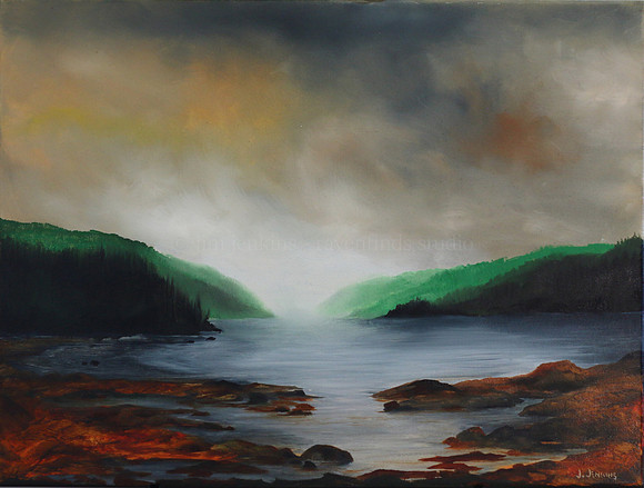mid-coast inlet  18 x 24 inches