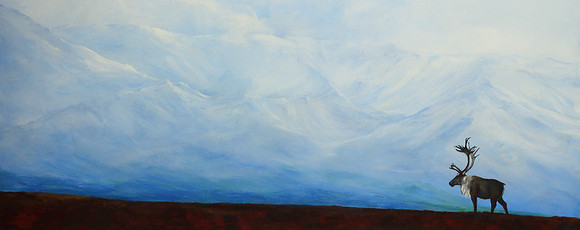 high country caribou   36 x 72