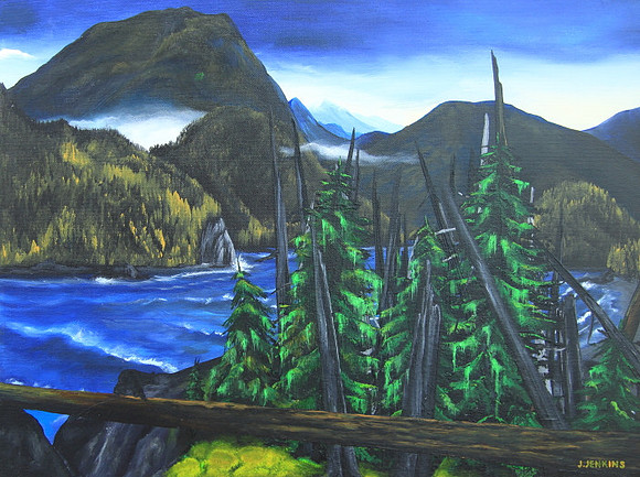 houghes inlet  - 18 x 24 inches