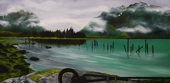 rivers inlet #1  18 x 36