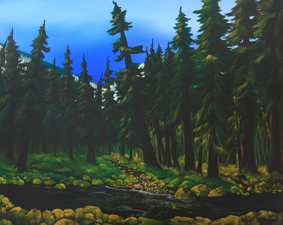 lower shaw creek  -    24x30 inches