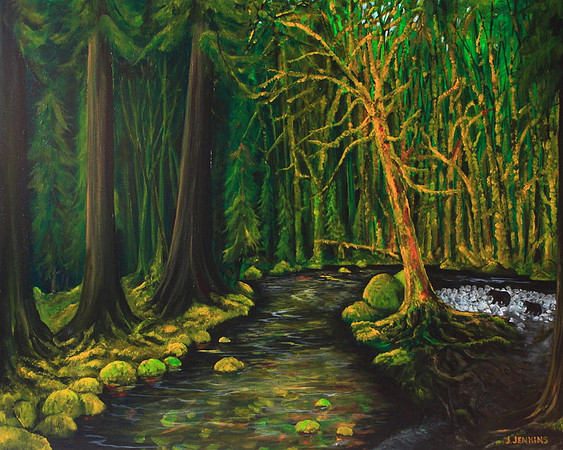 lower mckay creek - 24 x 30 inches