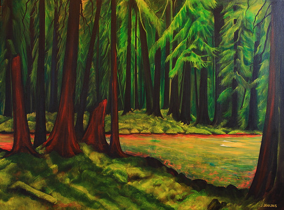 shaw creek west side  - 30x40 inches