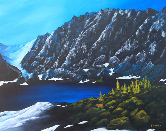 deep lake pass  -24 x 30 inches