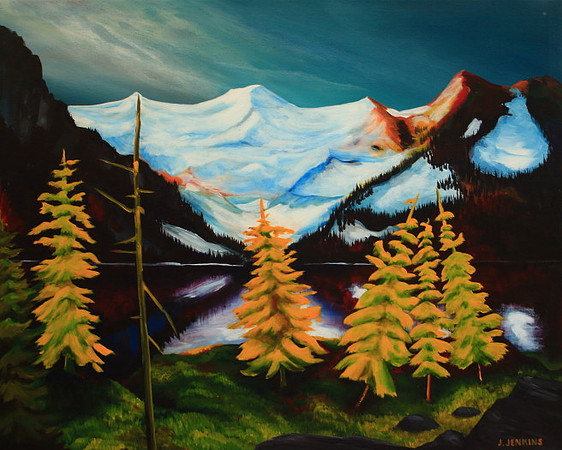 lake louise -  24x30 inches