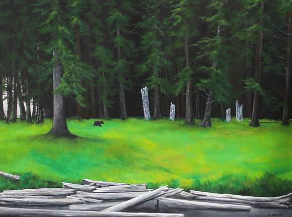haida gwaii  - 36x48 inches
