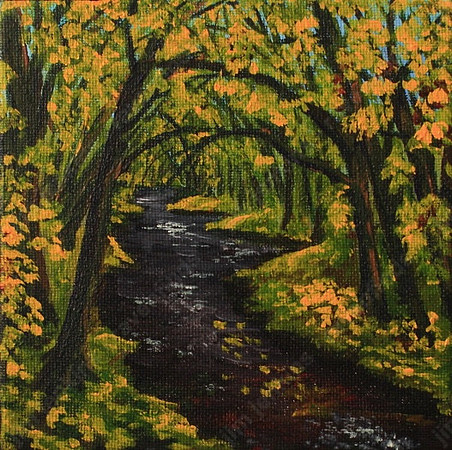 ashburnham creek  -  6x6 inches