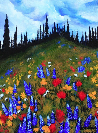 idaho peak  - 9x12 inches
