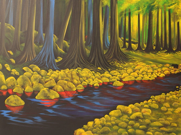wolf creek 2nd view  30x40 inches