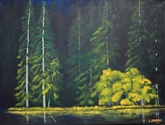 nitinat lake  23.5x31.5 inches