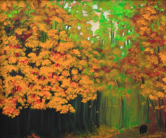 south shore  maples 11x13 inches framed