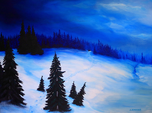 moose tracks - 30 x 40 inches