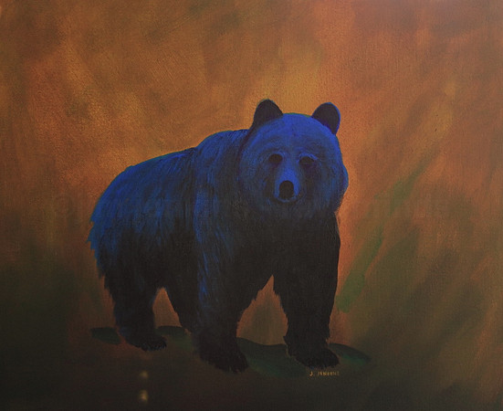 blue grizzly  16x20 inches