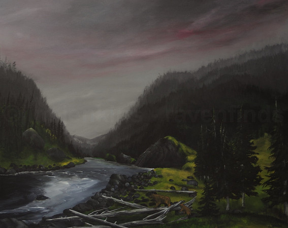 mid coast valley - 24x30 inches