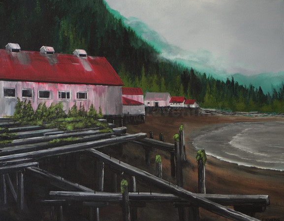north pacific cannery - 16x20 inches