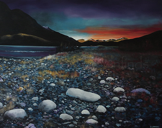 tatshenshini river  24x30 inches