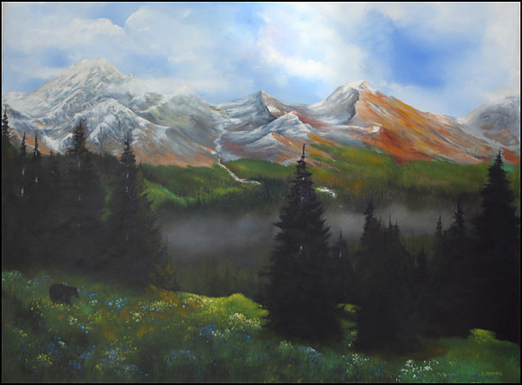 nemaiah valley   30x40 inches