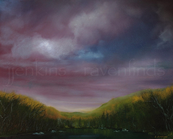 caribou lake   16x20 inches - oil
