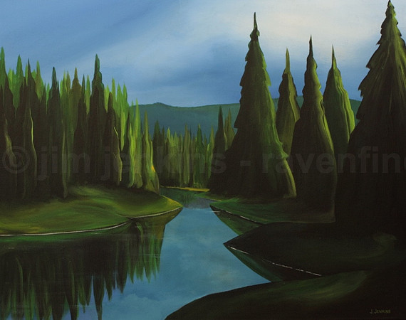 noyse lake 2nd view 24x30 inches