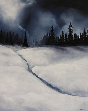 winter on san juan ridge 24 x 30 inches