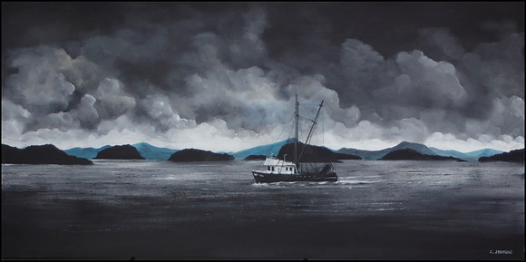 gulf islands  18x36 inches
