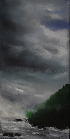 vancouver island west coast 7x14  inches