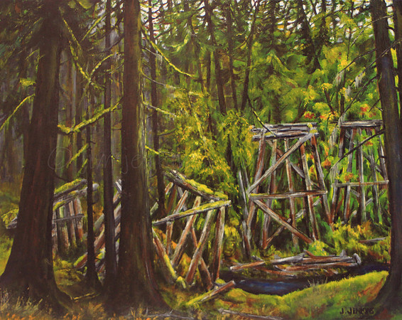 old trestle 16x20 inches