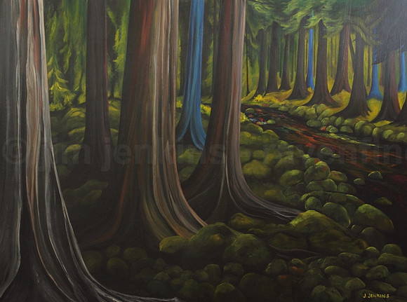 upper walbran creek - 30 x 40 inches