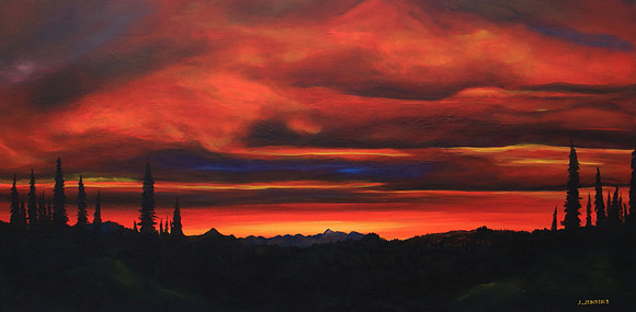 high country sunset