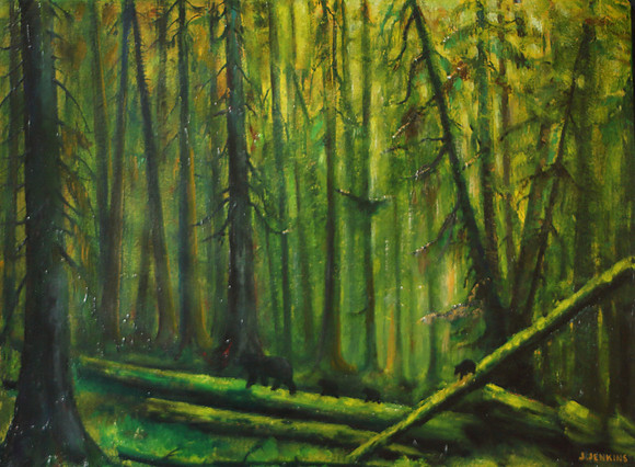 four bears 18 x 24  inches