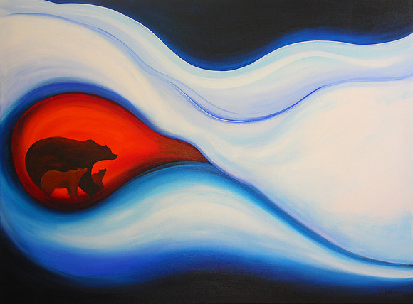 denning - second year  36x48 inches