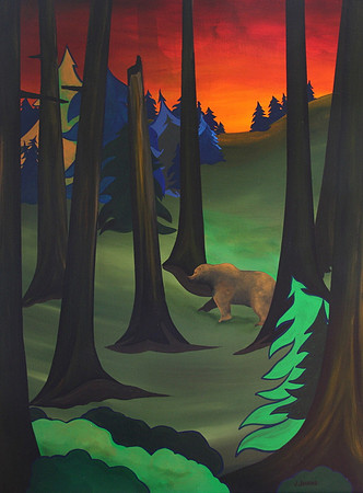 grizzly bear forest