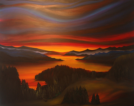 black bear inlet  48x60 inches