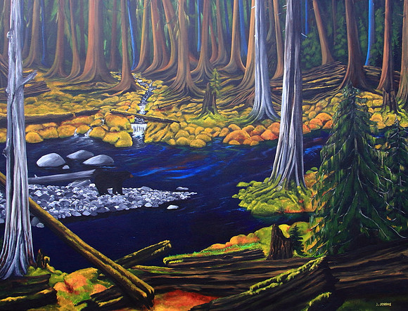 harris creek  - 36 x 48 inches