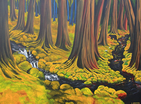nixon creek - 36 x 48 inches