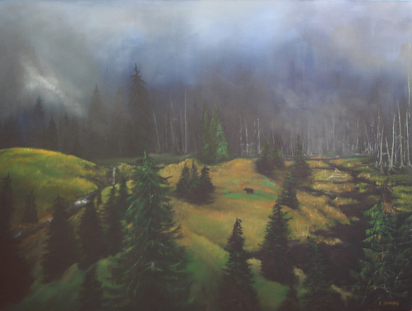 beaver dam - 30 x 40 inches